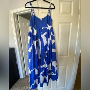 Blue and White Anthropologie Dress